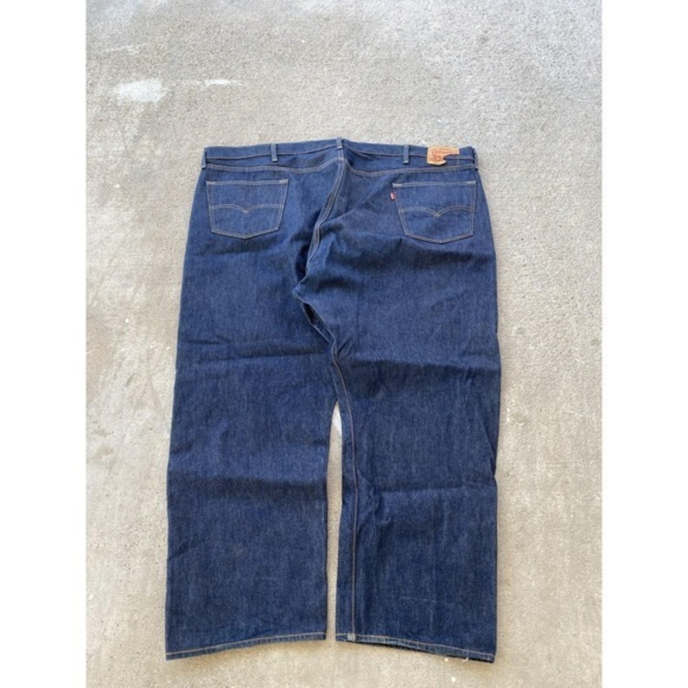 Vintage Levis 501 Jeans Mens 56x30 Blue Denim Button Fly Straight Leg Classic Fi